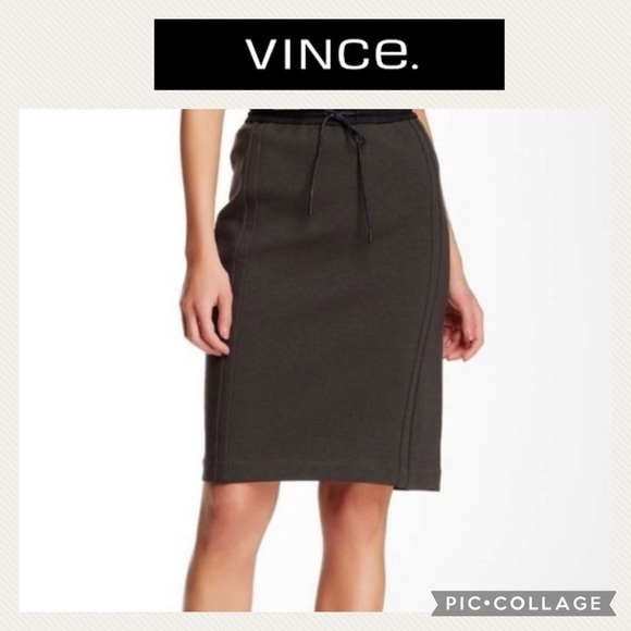 Vince Scuba Drawstring Pencil Skirt - Picture 1 of 9